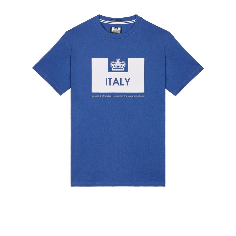 Country Series Italy T-Shirt Cobalt Blue/White