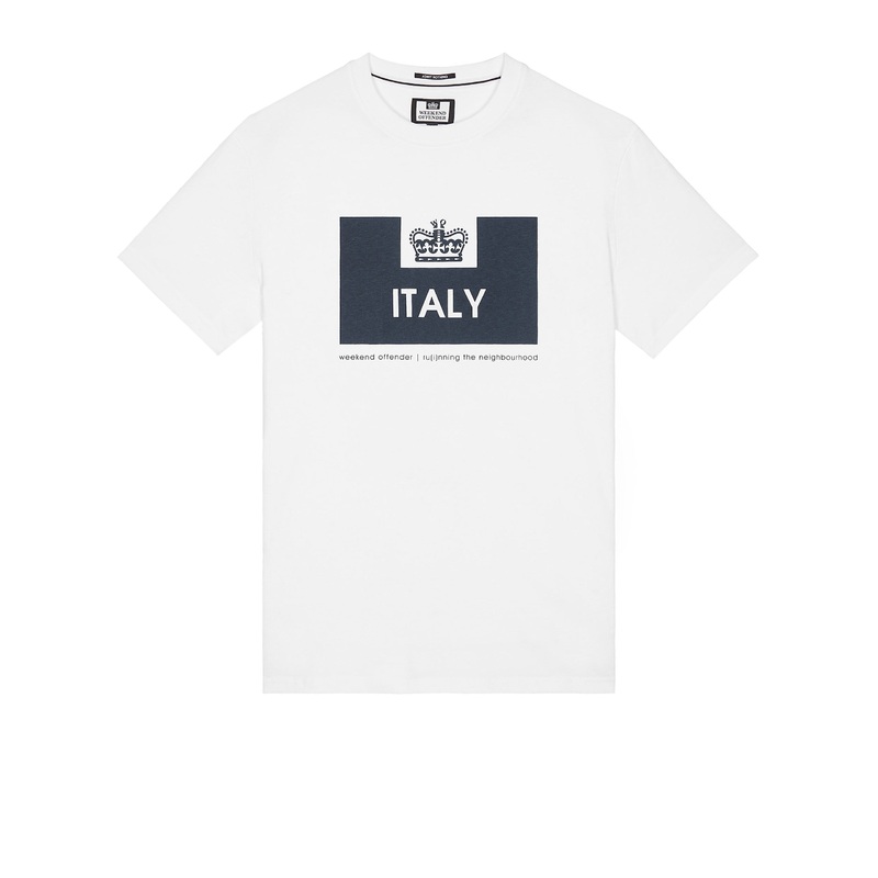 Country Series Italy T-Shirt White/Navy