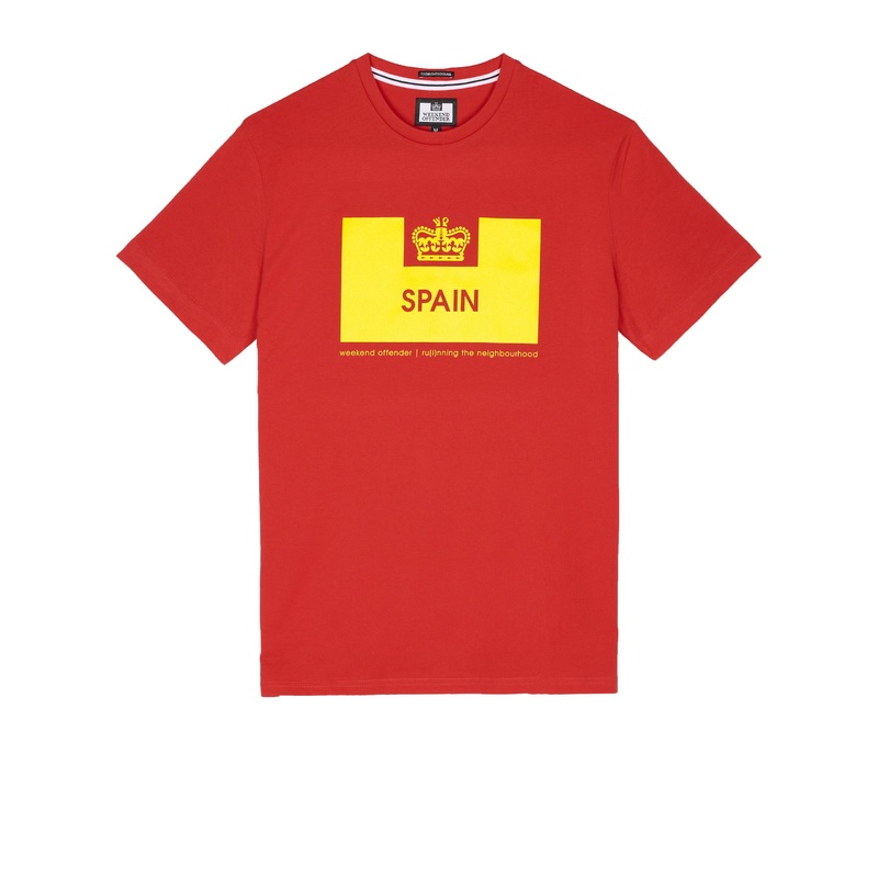 Country Series Spain T-Shirt Red/Yellow