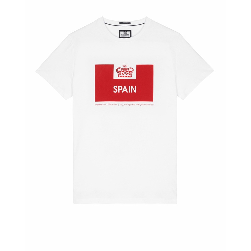 Country Series Spain T-Shirt White/Red