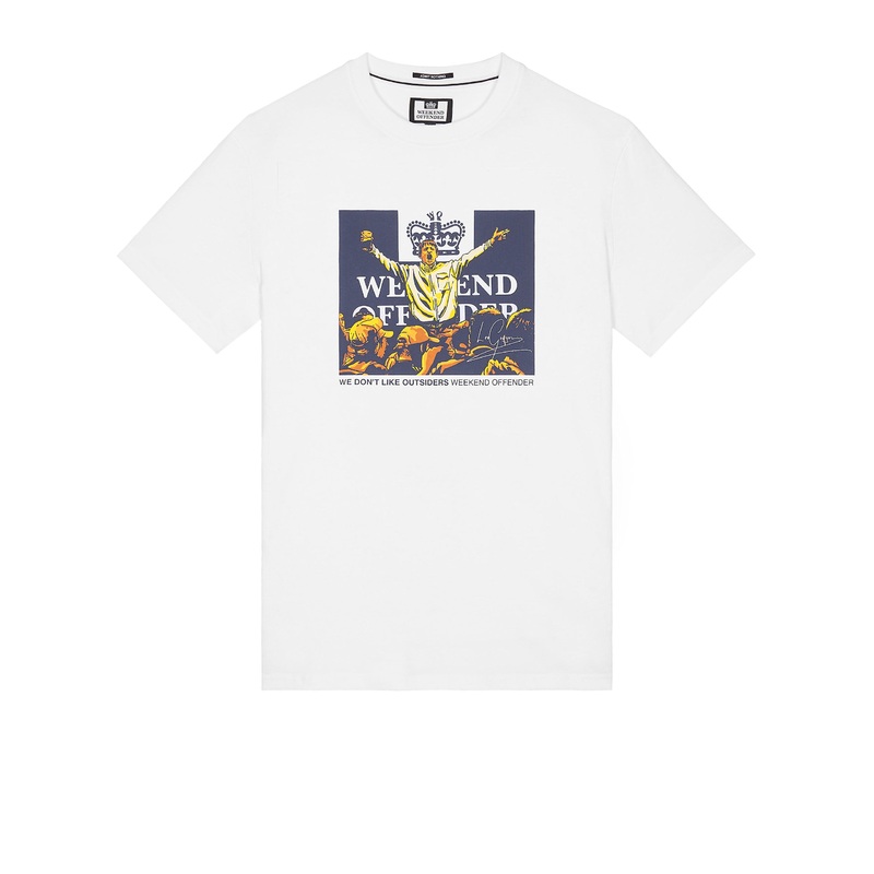 Plus Size – Leo Gregory Graphic T-Shirt White