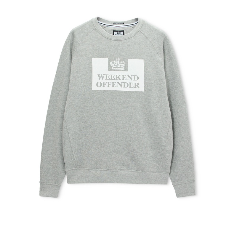Plus Size – Penitentiary Classic Sweatshirt Grey Marl