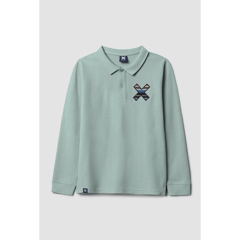POLO MANGA LARGA KIDS CLASSIC MENTA