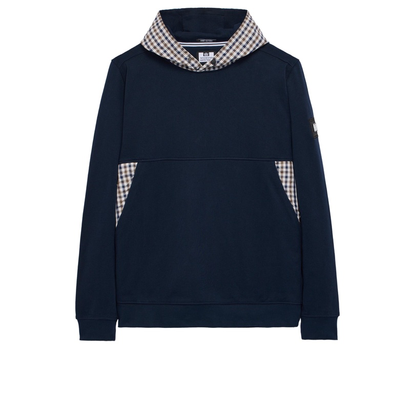 Bayswater Hoodie Navy/Mid House Check