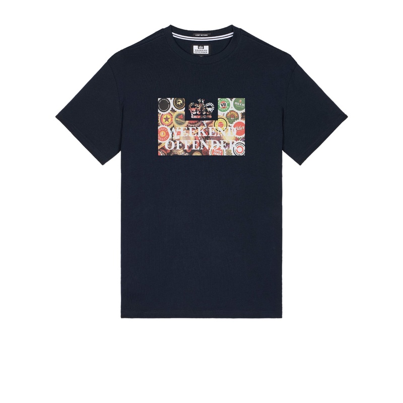 Caps Graphic T-Shirt Navy|XS|S|M|L|XL|XXL|XXXL|Navy