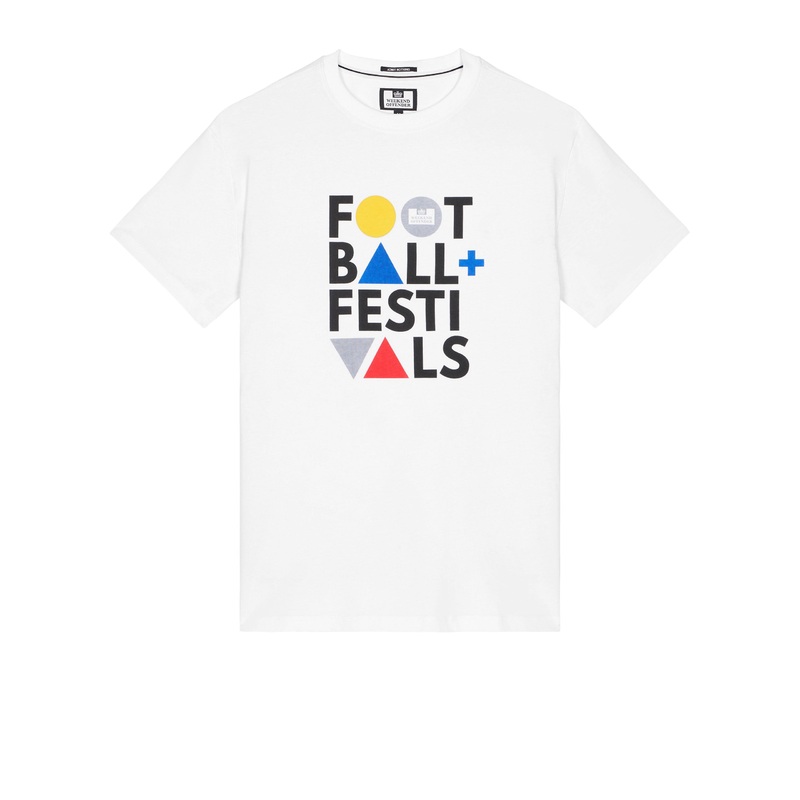 Football + Festivals Graphic T-Shirt White