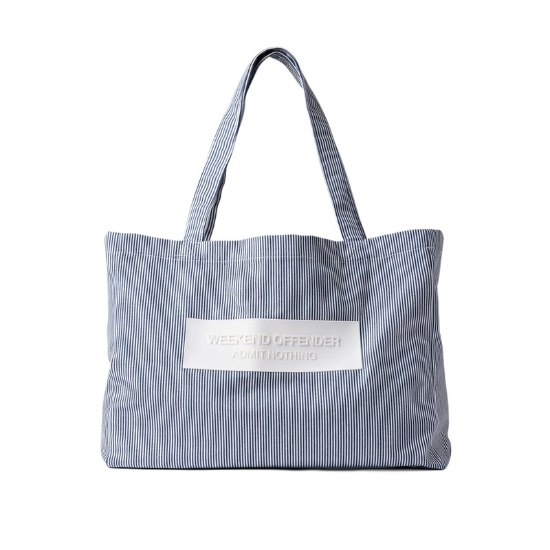 La Mina Tote Bag Ticking Stripe
