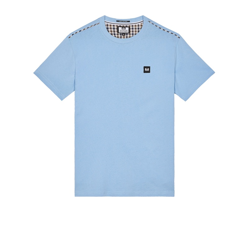 Plus Size – Manuel T-Shirt Sea Marine Blue/Mid House Check