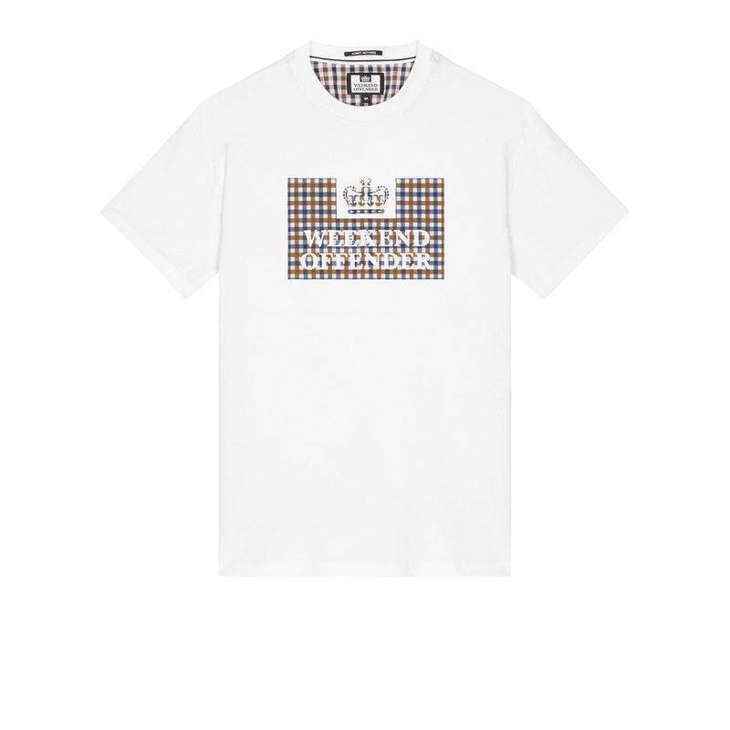 Shevchenko T-Shirt White/Mid House Check
