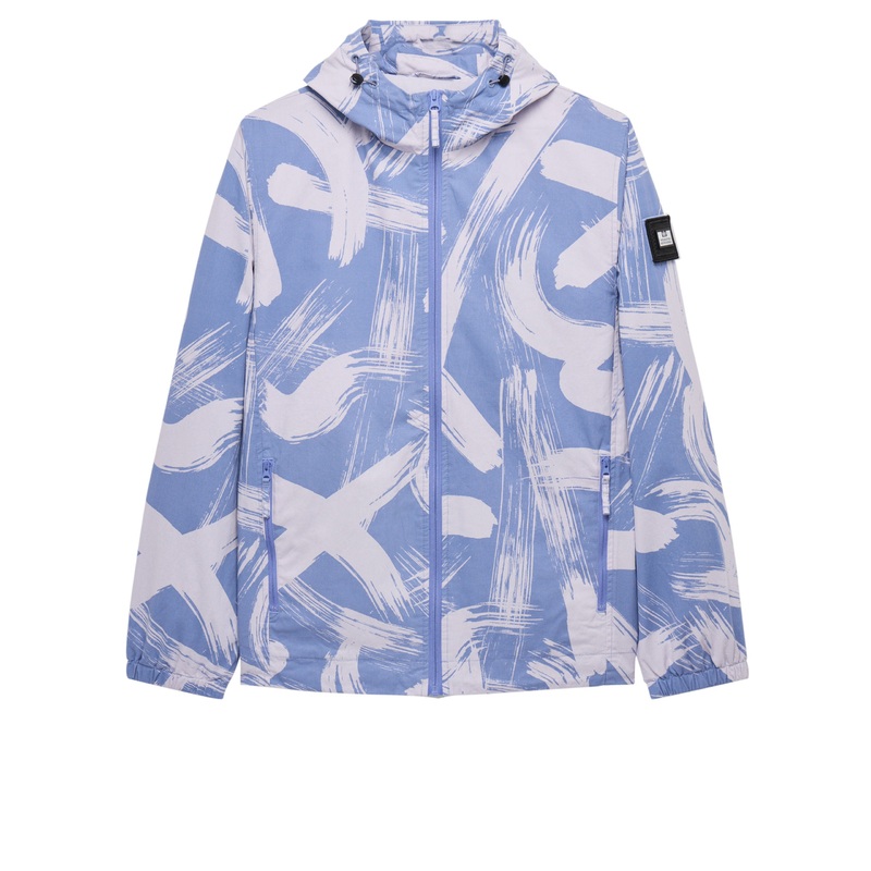 Technician Camo Cotton Jacket Cornflower Blue