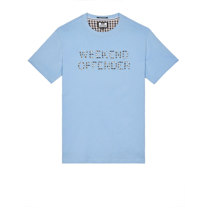 Tornaco T-Shirt Sea Marine Blue/Mid House Check