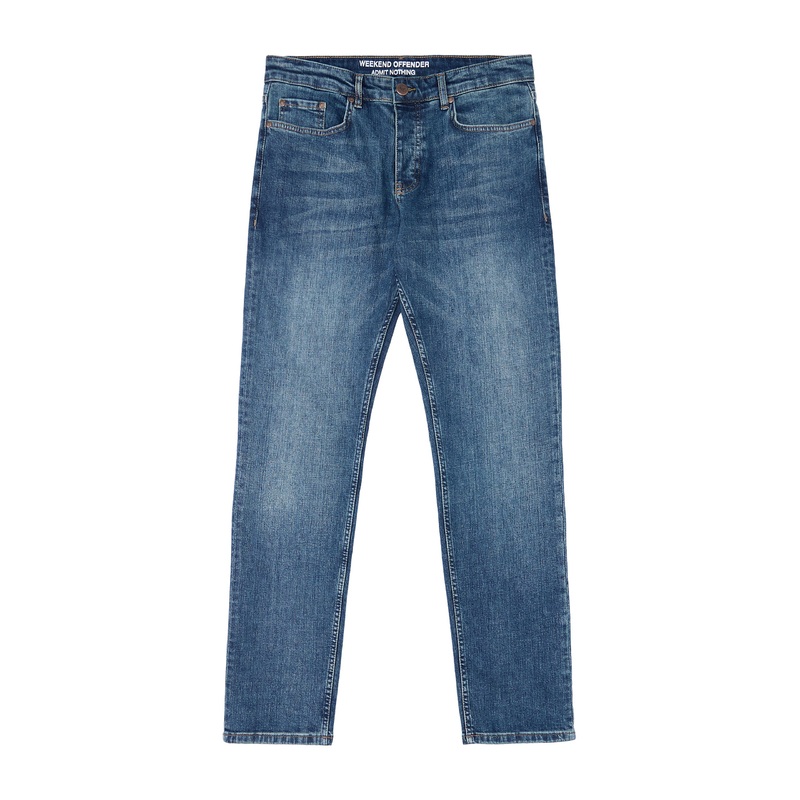 444 Tapered Washed Vintage Denim Jeans