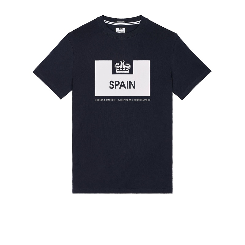 Country Series Spain T-Shirt Navy/White