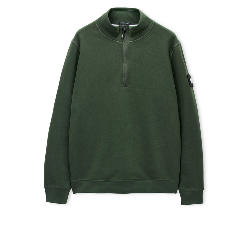 Kraviz Quarter Zip Sweatshirt Black Forest Green