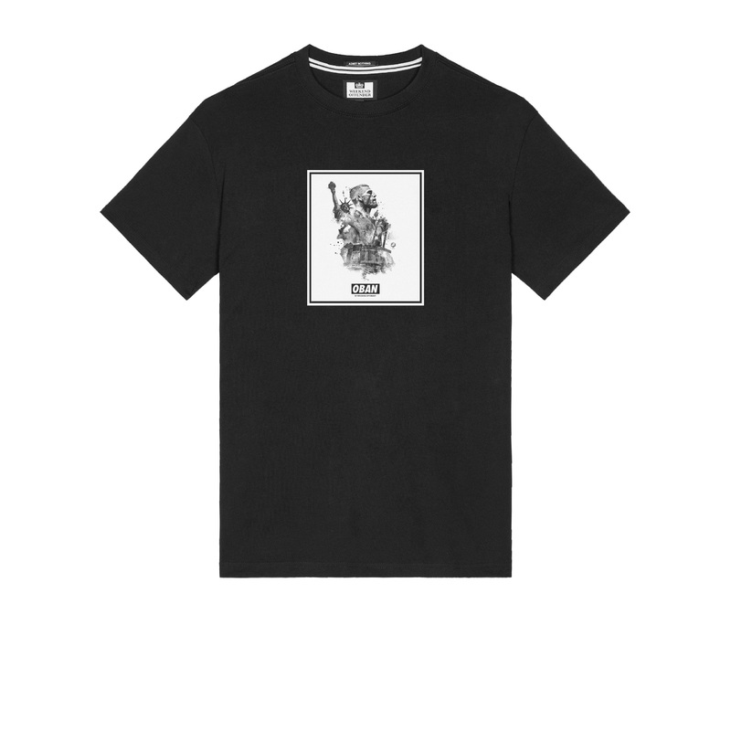 Oban Elliott Graphic T-Shirt Black