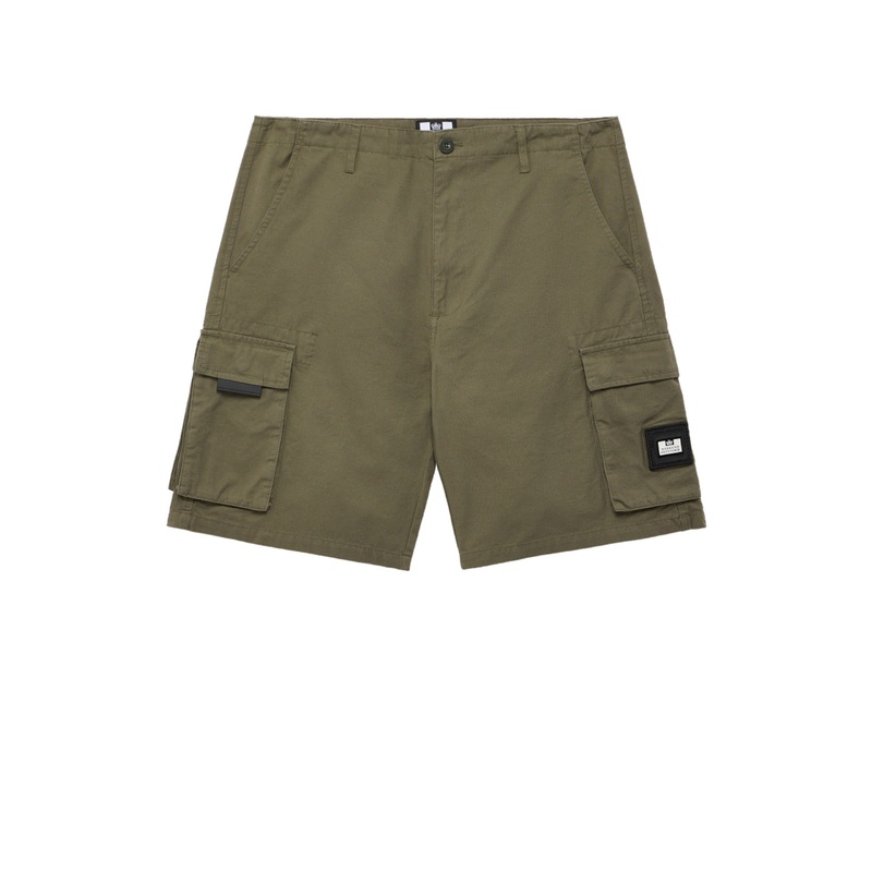 Plus Size – Mascia Cargo Shorts Castle Green