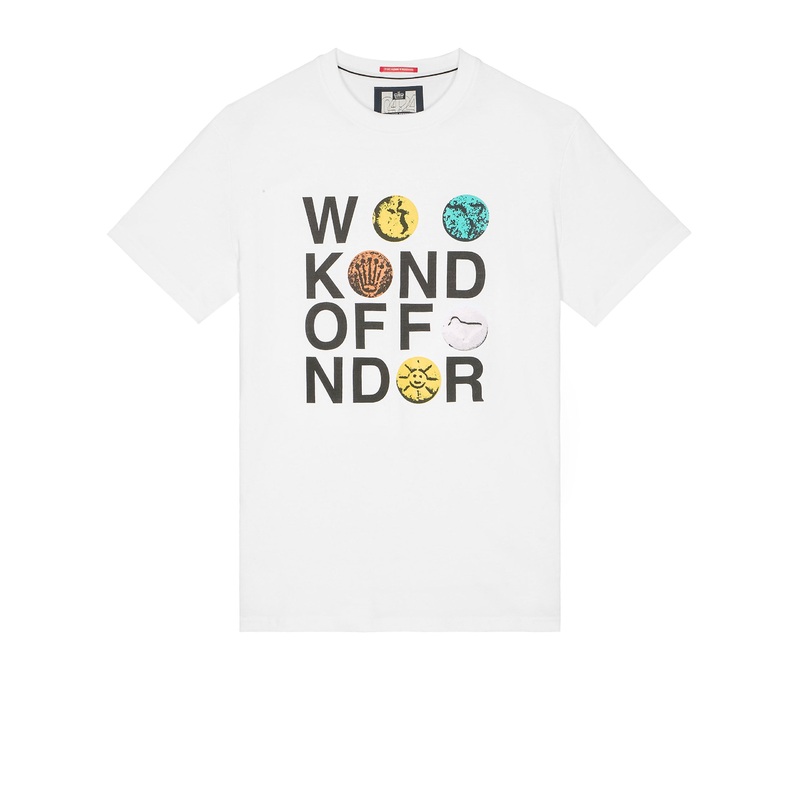 Plus Size – Pills Graphic T-Shirt White