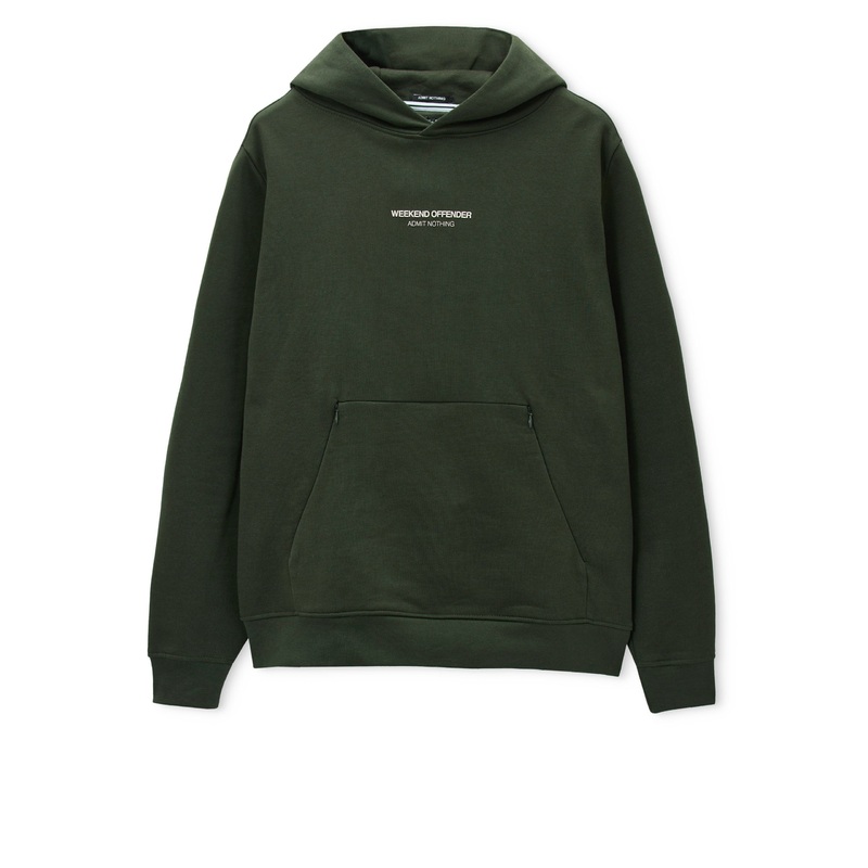 Cobain Hoodie Black Forest Green/Calcium