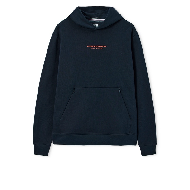 Cobain Hoodie Navy/Sunset Orange