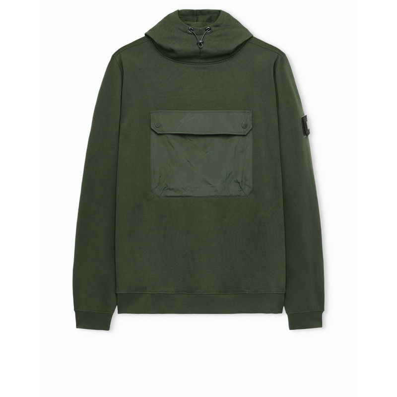 Depper Hoodie Black Forest Green