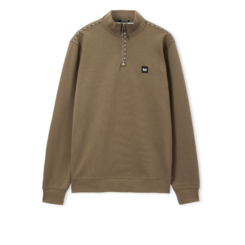 Matisa Quarter Zip Sweatshirt Tobacco Brown