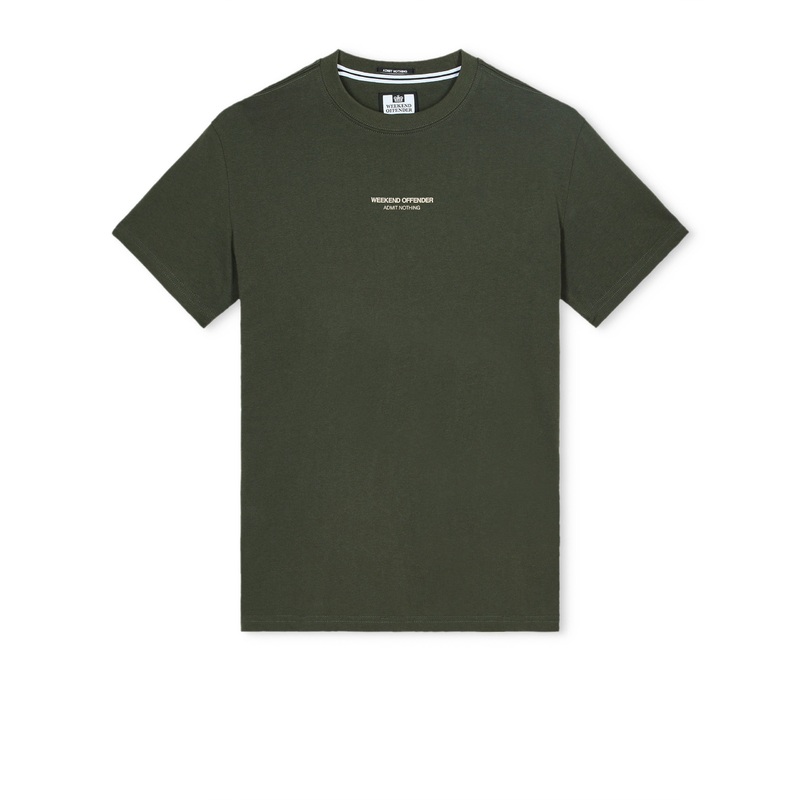 Millergrove T-Shirt Black Forest Green/Calcium