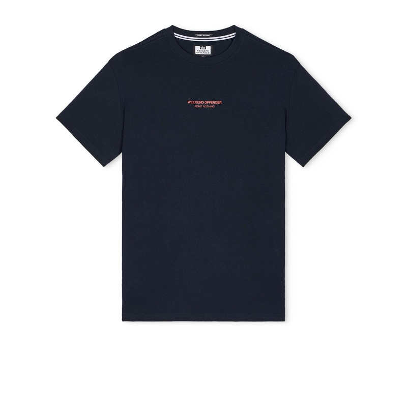 Millergrove T-Shirt Navy/Sunset Orange