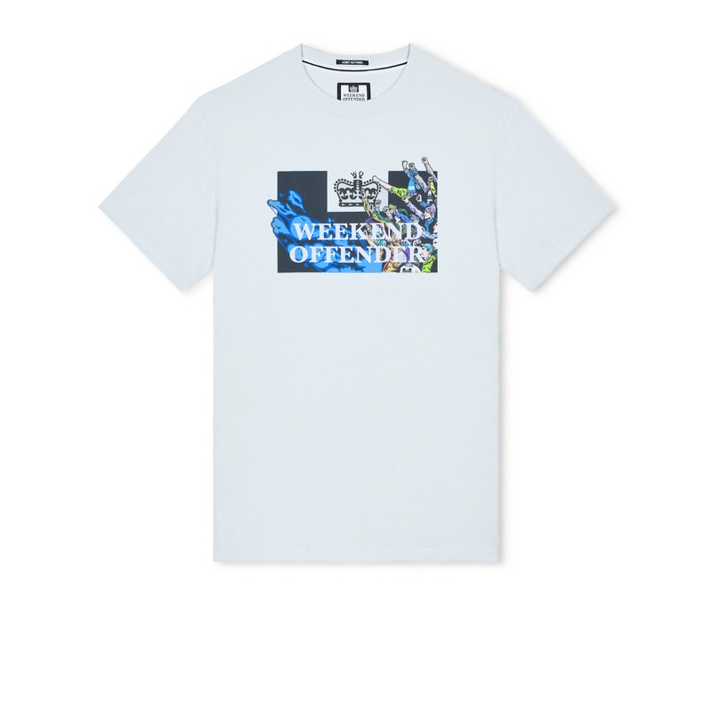 Molazza Graphic T-Shirt Sea Spray Blue