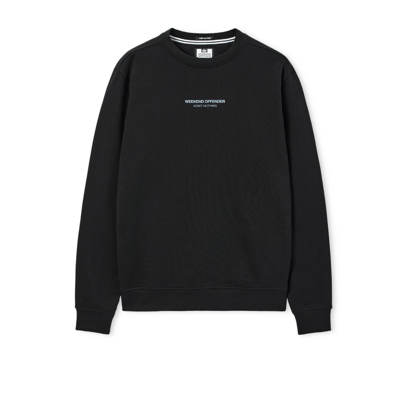 Raval Sweatshirt Black/Blue Shadow