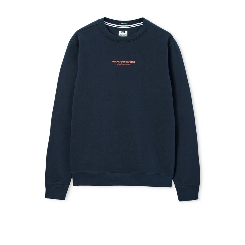 Raval Sweatshirt Navy/Sunset Orange