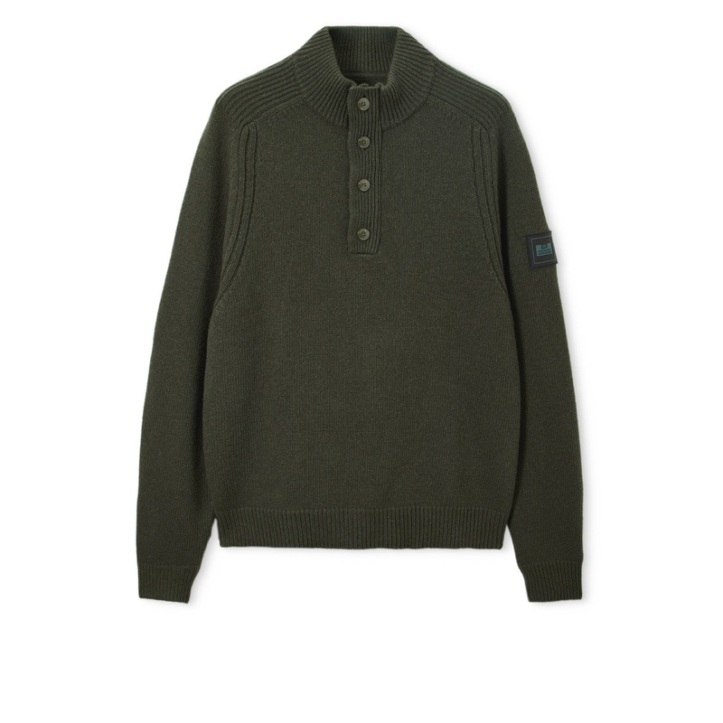 Castillos Wool Jumper Black Forest Green