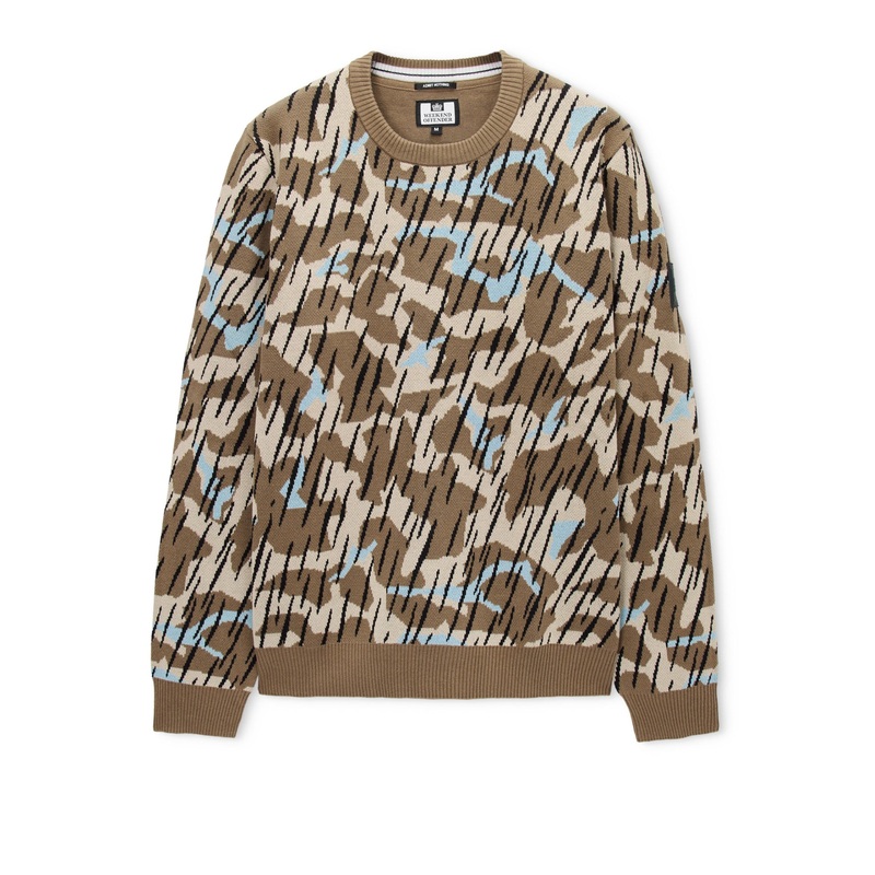 Difranco Camo Jumper Tobacco Brown