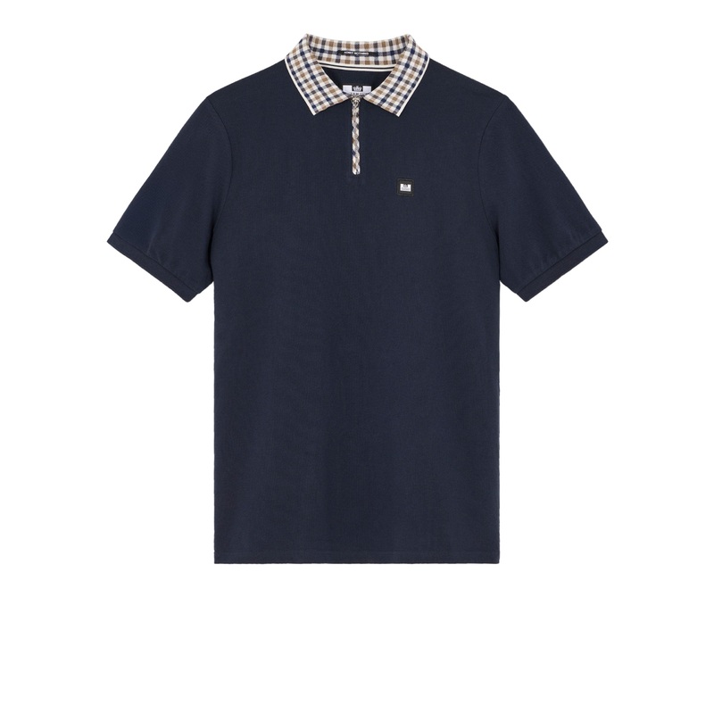 Lachine Polo Shirt Navy/Mid House Check