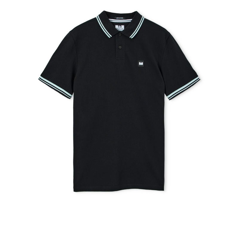 Levanto Polo Shirt Black/Sea Spray Blue