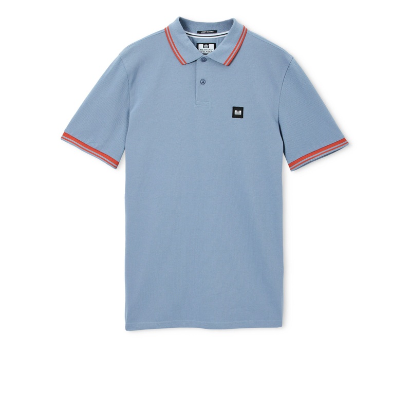 Levanto Polo Shirt Blue Shadow/Sunset Orange