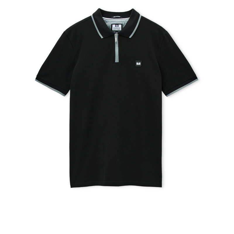 Monti Polo Shirt Black/Porpoise Grey