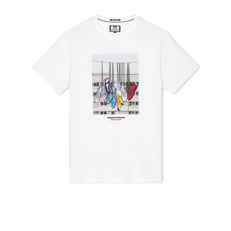 Plus Size – Battle Lines Graphic T-Shirt White