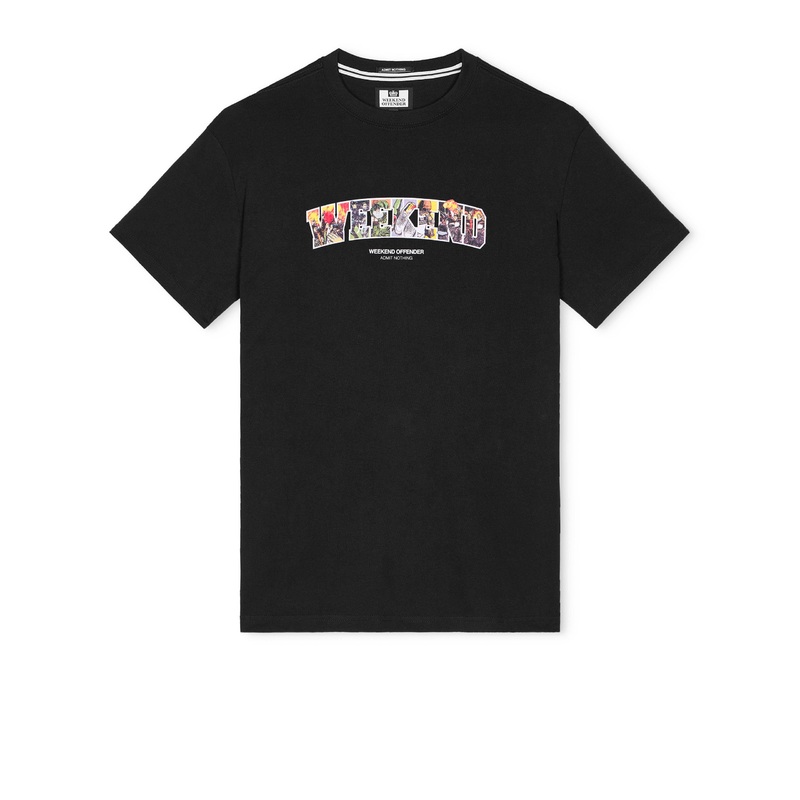 Saturday Graphic T-Shirt Black