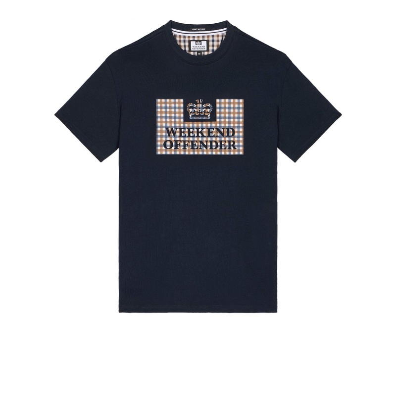 Shevchenko T-Shirt Navy/Mid House Check