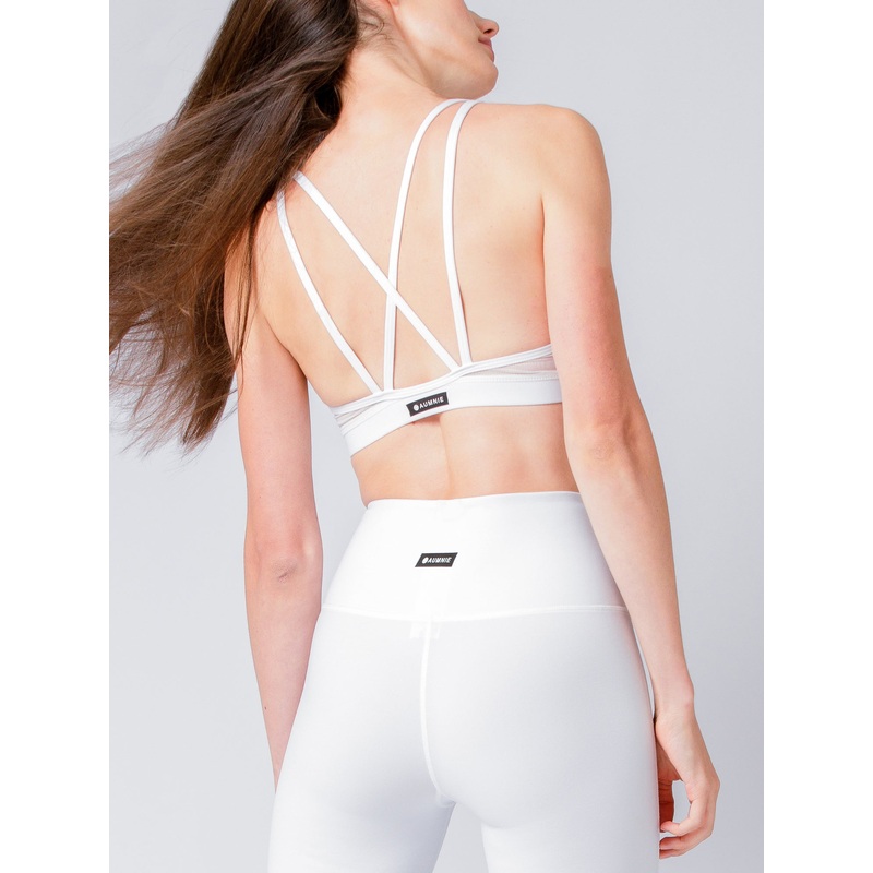 CLASSIC BRA,WHITE/WHITE MESH|XS|S|M|L