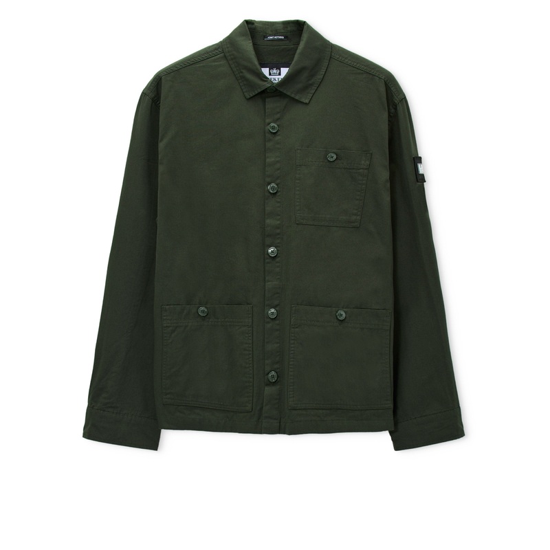 Hynde Over-Shirt Black Forest Green