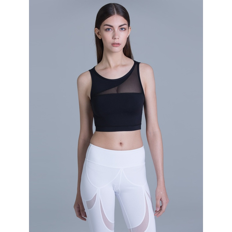 INTERSECTION BRA, BLACK/BLACK MESH