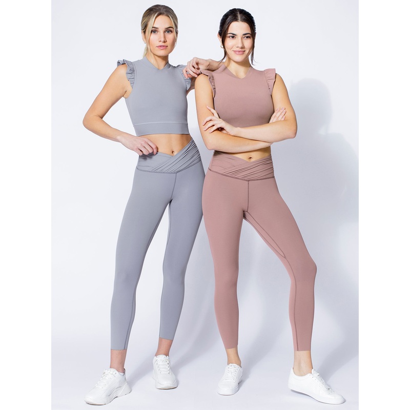 NUDE WRAP ANKLE CROPS|XS|S|M|L