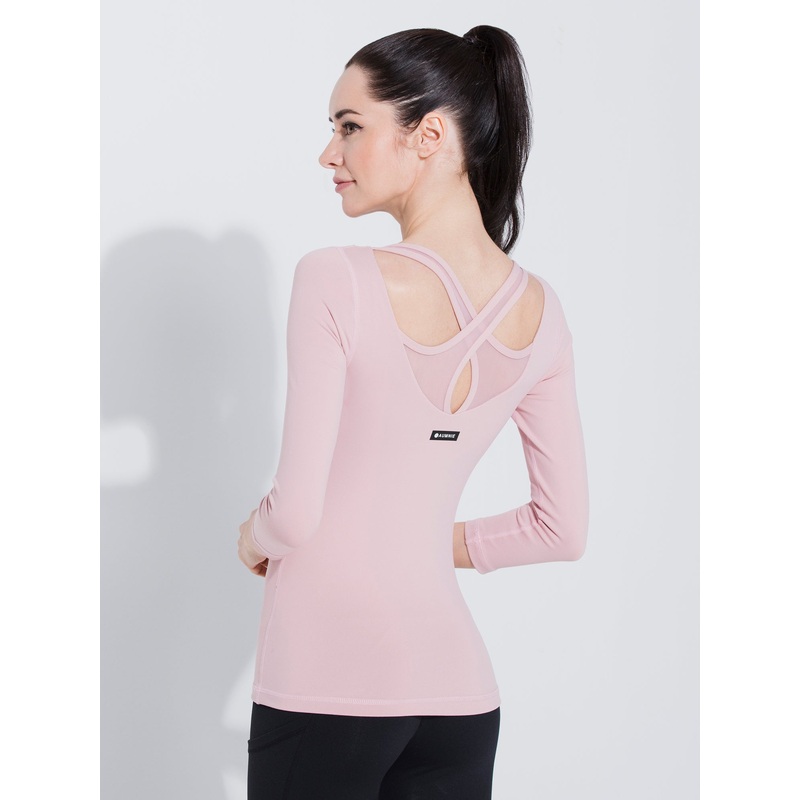 PARALLEL 3/4 SLEEVE TEE|XS|S|M|L|BLUSH