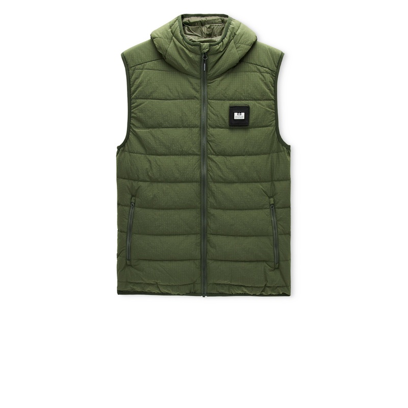 Toronto Hooded Gilet Bay Leaf Green