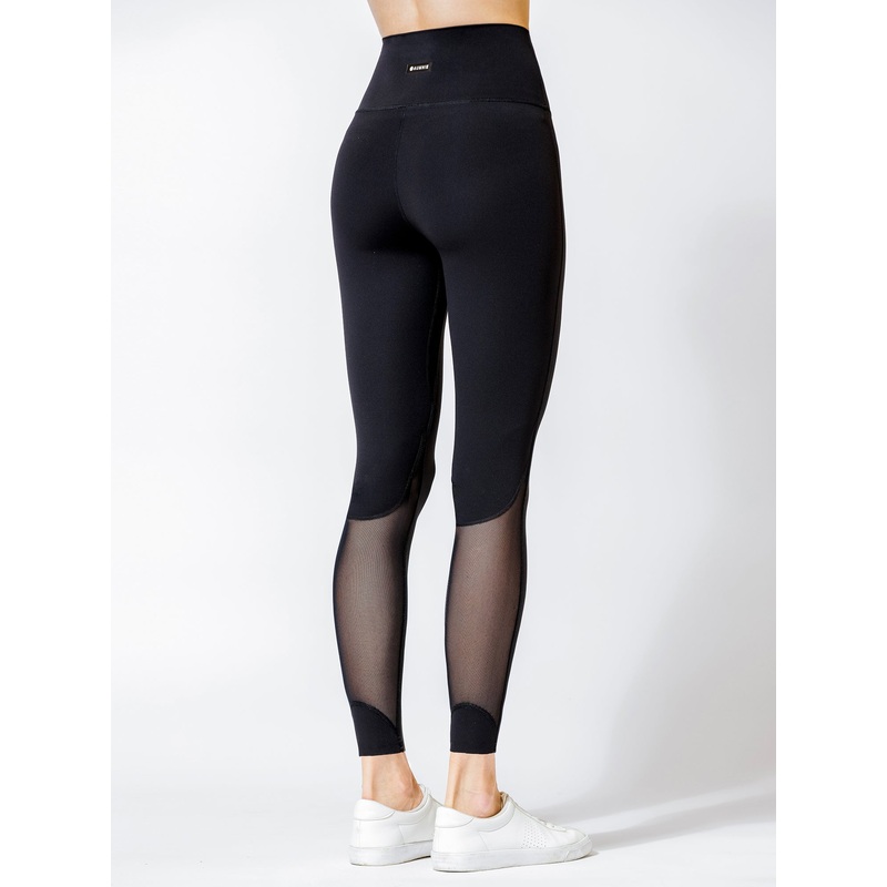 CLARITY MESH ANKLE CROPS, BLACK/BLACK MESH