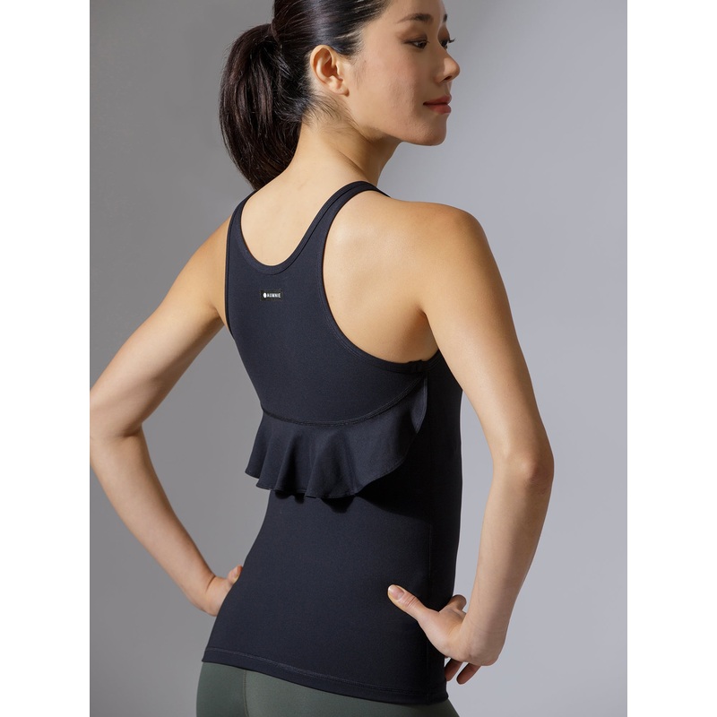 FLORAL TANK, BLACK|XS|S|M|L