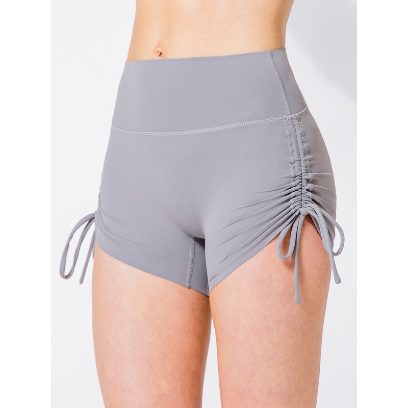 NUDE SHAPE HOT YOGA SHORTS, LUNAR GREY