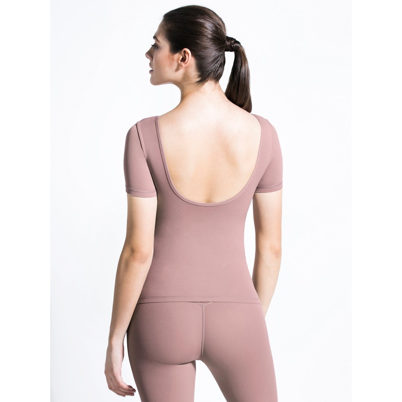 NUDE SHAPE TEE, ASH MAUVE|XS|S|M|L
