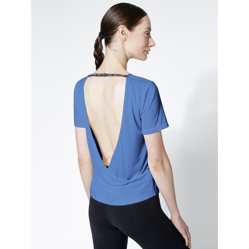 OPEN BACK WRAP TEE, GLORY|XS|S|M|L